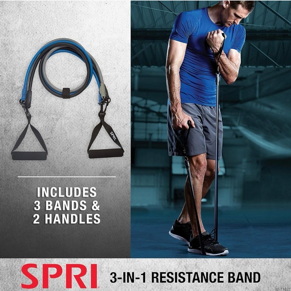 NIB SPRI Resistance Band Kit 3-in-1 Exercise Cord - Unisex - Picture 6 of 6